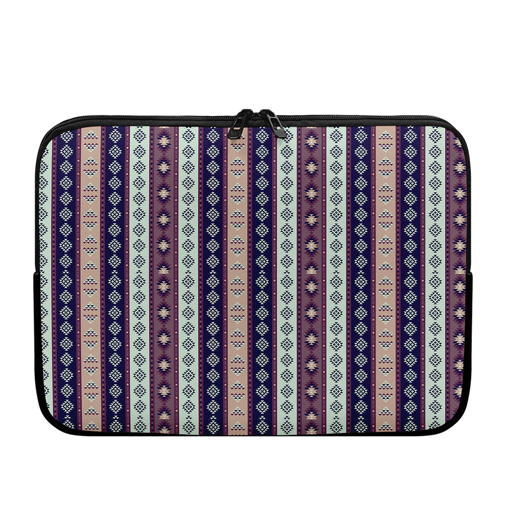 Southwestern Stripe Pattern Print Laptop Sleeve