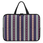 Southwestern Stripe Pattern Print Laptop Sleeve With Handle
