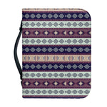 Southwestern Stripe Pattern Print Leather Bible Cover