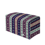 Southwestern Stripe Pattern Print Leather Tissue Box Cover