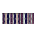 Southwestern Stripe Pattern Print Long Kitchen Mat