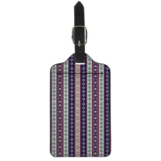 Southwestern Stripe Pattern Print Luggage Tag