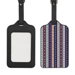 Southwestern Stripe Pattern Print Luggage Tag