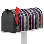 Southwestern Stripe Pattern Print Mailbox Cover