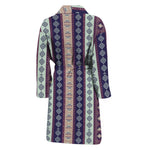 Southwestern Stripe Pattern Print Men's Bathrobe