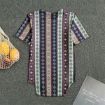 Southwestern Stripe Pattern Print Men's Bodysuit