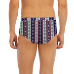 Southwestern Stripe Pattern Print Men's Briefs