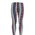 Southwestern Stripe Pattern Print Men's leggings
