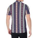 Southwestern Stripe Pattern Print Men's Shirt