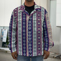 Southwestern Stripe Pattern Print Men's Shirt Jacket