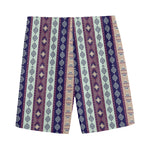 Southwestern Stripe Pattern Print Men's Sports Shorts