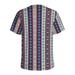 Southwestern Stripe Pattern Print Men's Sports T-Shirt