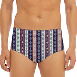 Southwestern Stripe Pattern Print Men's Triangle Swim Briefs