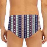Southwestern Stripe Pattern Print Men's Triangle Swim Briefs