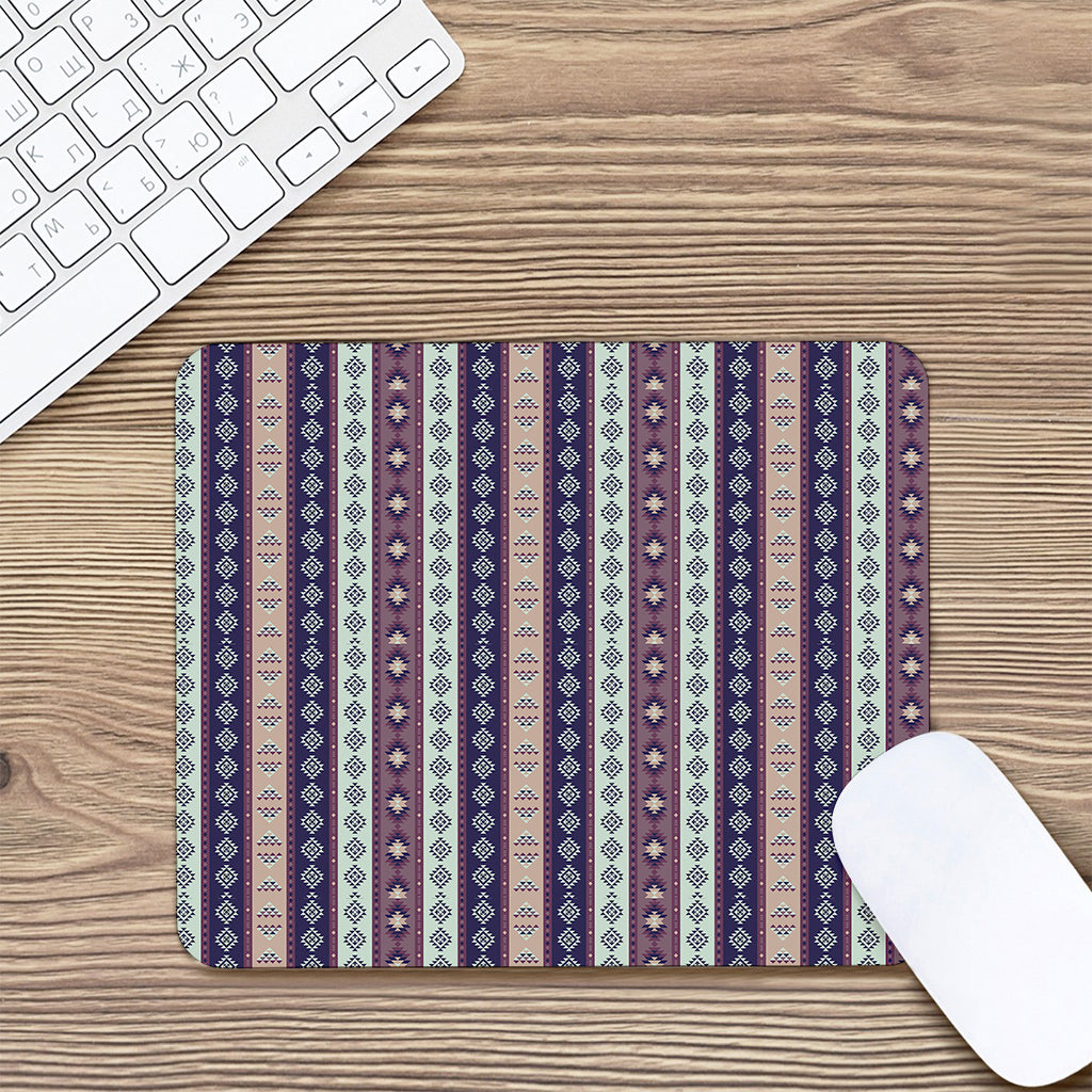 Southwestern Stripe Pattern Print Mouse Pad