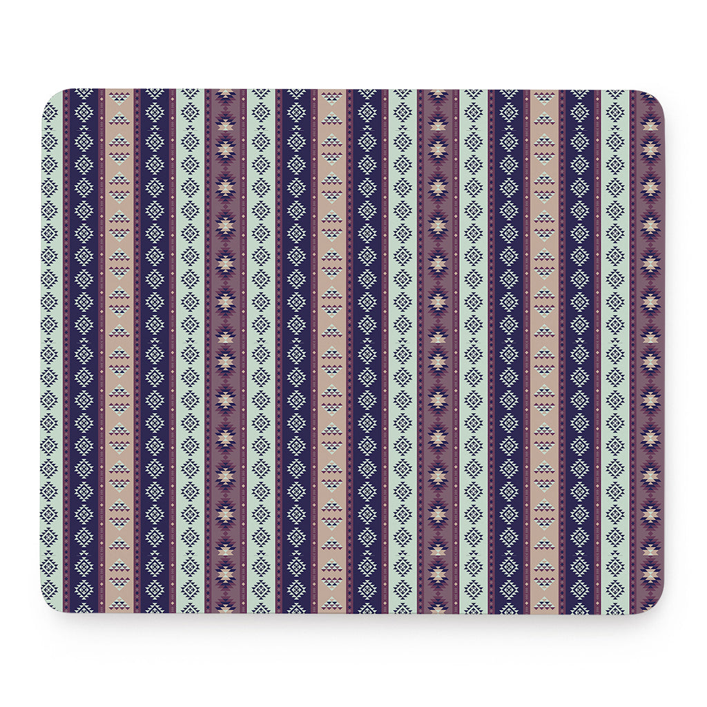 Southwestern Stripe Pattern Print Mouse Pad