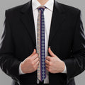 Southwestern Stripe Pattern Print Necktie