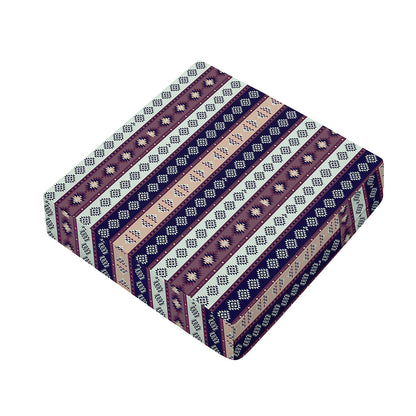 Southwestern Stripe Pattern Print Outdoor Seat Cushion Cover
