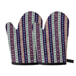 Southwestern Stripe Pattern Print Oven Mitts