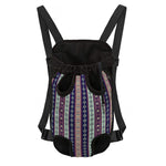 Southwestern Stripe Pattern Print Pet Carrier Backpack