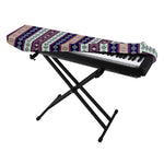 Southwestern Stripe Pattern Print Piano Keyboard Cover