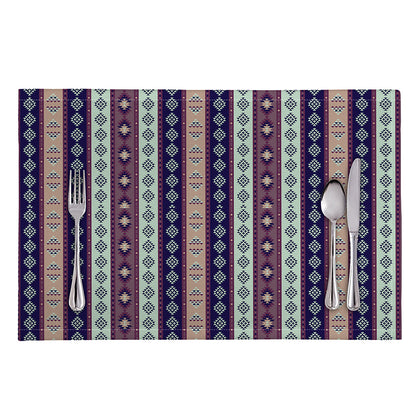 Southwestern Stripe Pattern Print Placemat