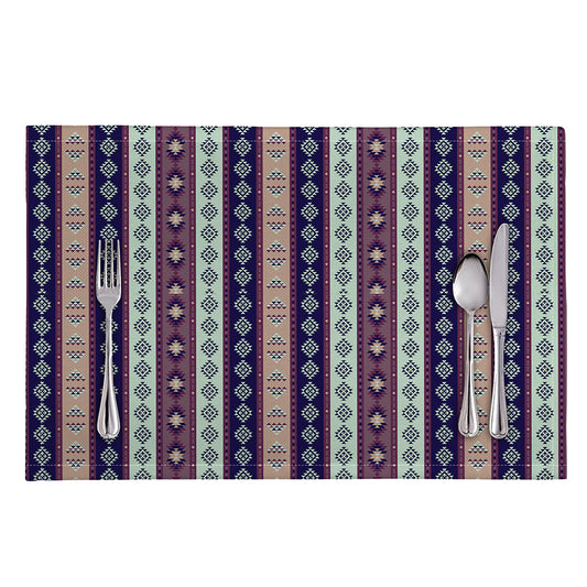 Southwestern Stripe Pattern Print Placemat