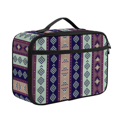 Southwestern Stripe Pattern Print Portable Lunch Bag
