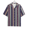 Southwestern Stripe Pattern Print Rayon Hawaiian Shirt