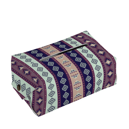 Southwestern Stripe Pattern Print Rectangle Tissue Box Cover