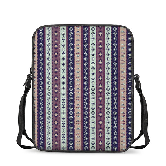 Southwestern Stripe Pattern Print Rectangular Crossbody Bag