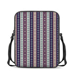 Southwestern Stripe Pattern Print Rectangular Crossbody Bag