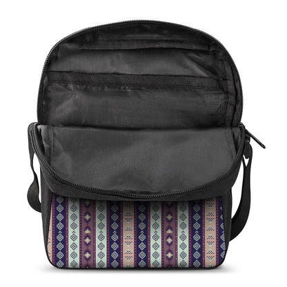 Southwestern Stripe Pattern Print Rectangular Crossbody Bag