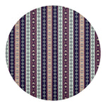 Southwestern Stripe Pattern Print Round Blanket