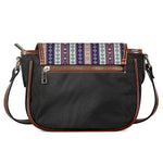 Southwestern Stripe Pattern Print Saddle Bag
