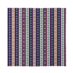 Southwestern Stripe Pattern Print Silk Bandana