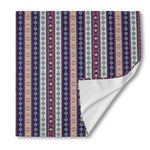 Southwestern Stripe Pattern Print Silk Bandana