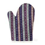 Southwestern Stripe Pattern Print Single Oven Mitt