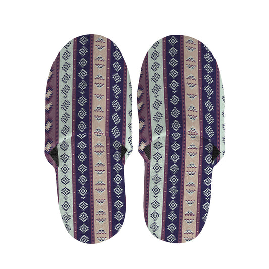Southwestern Stripe Pattern Print Slippers