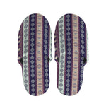 Southwestern Stripe Pattern Print Slippers