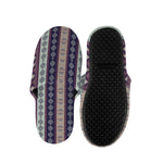 Southwestern Stripe Pattern Print Slippers