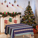Southwestern Stripe Pattern Print Tablecloth