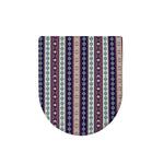 Southwestern Stripe Pattern Print Toilet Lid Cover