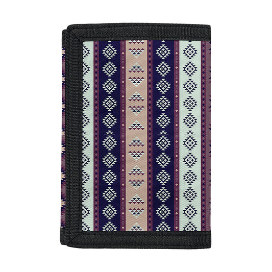 Southwestern Stripe Pattern Print Trifold Wallet