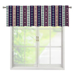Southwestern Stripe Pattern Print Window Valance