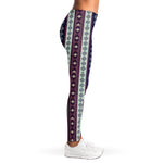 Southwestern Stripe Pattern Print Women's Leggings