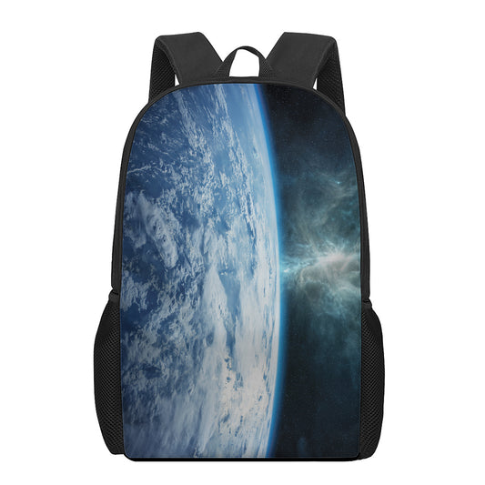Space And Earth Print 17 Inch Backpack