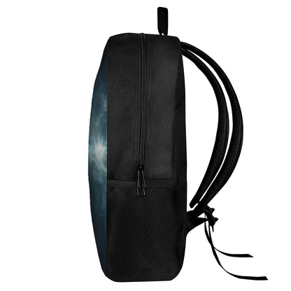 Space And Earth Print 17 Inch Backpack