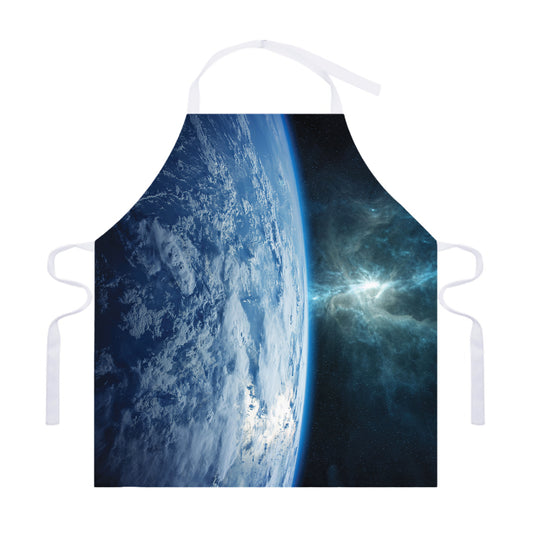 Space And Earth Print Adjustable Apron