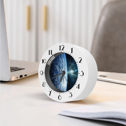 Space And Earth Print Alarm Clock
